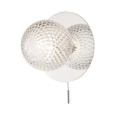 Laura Ashley Prague Single Wall Light Glass Polished Chrome IP44
